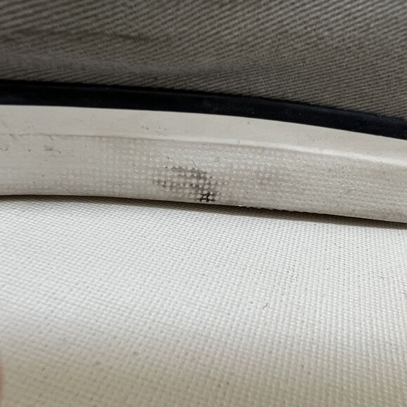 Sperry Top-Sider Sneakers Size 9.5M Seacoast Canvas Gray Leather Laces Slip On - Picture 8 of 12